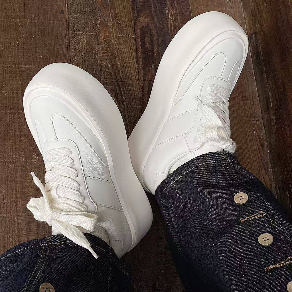 Code Studios White Chunky Sole Sneakers