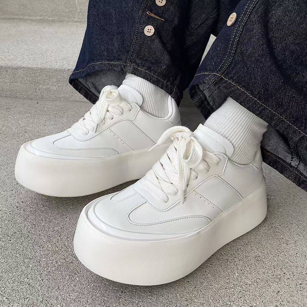 Code Studios White Chunky Sole Sneakers