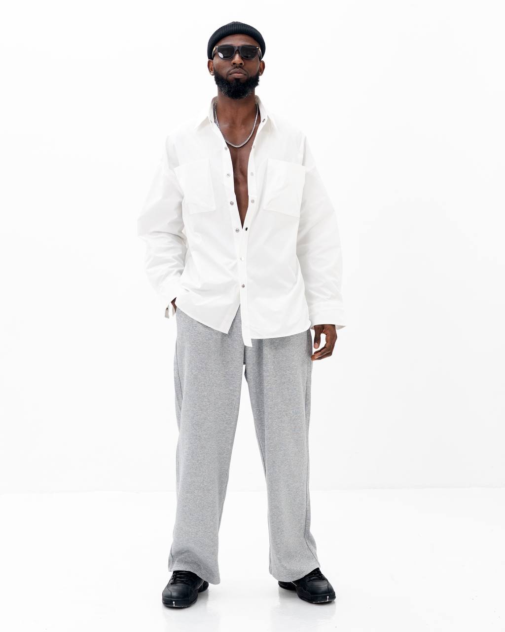 Code studios White Oversized Rain Shirt