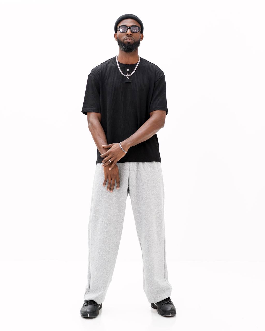Code Studios Ribbed 3 buttons Henley Tshirt