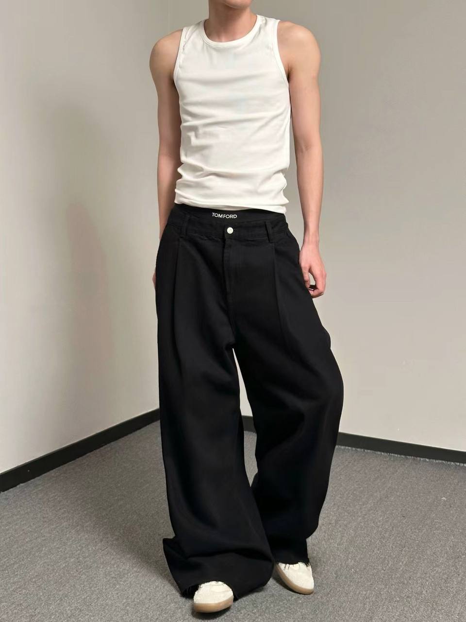 Code Studios Brooklyn Wide-leg Black Jeans
