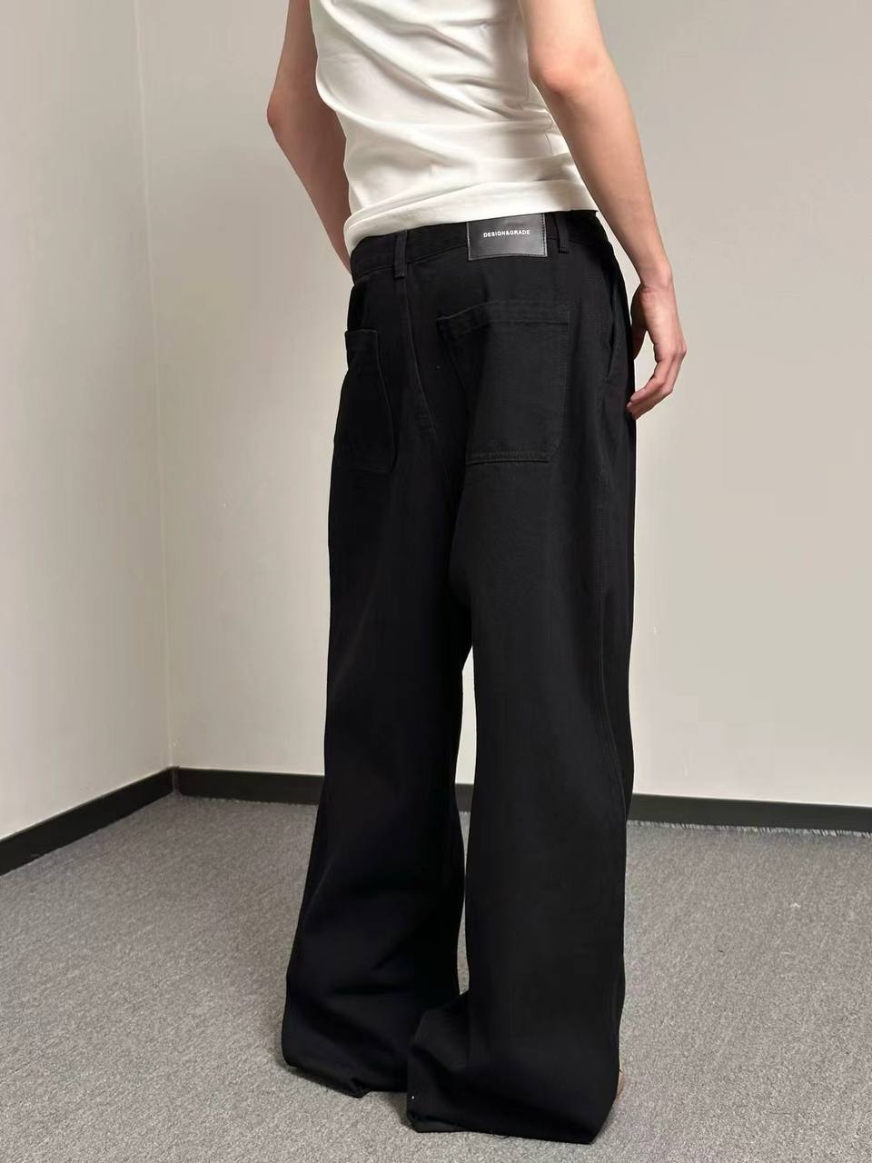 Code Studios Brooklyn Wide-leg Black Jeans