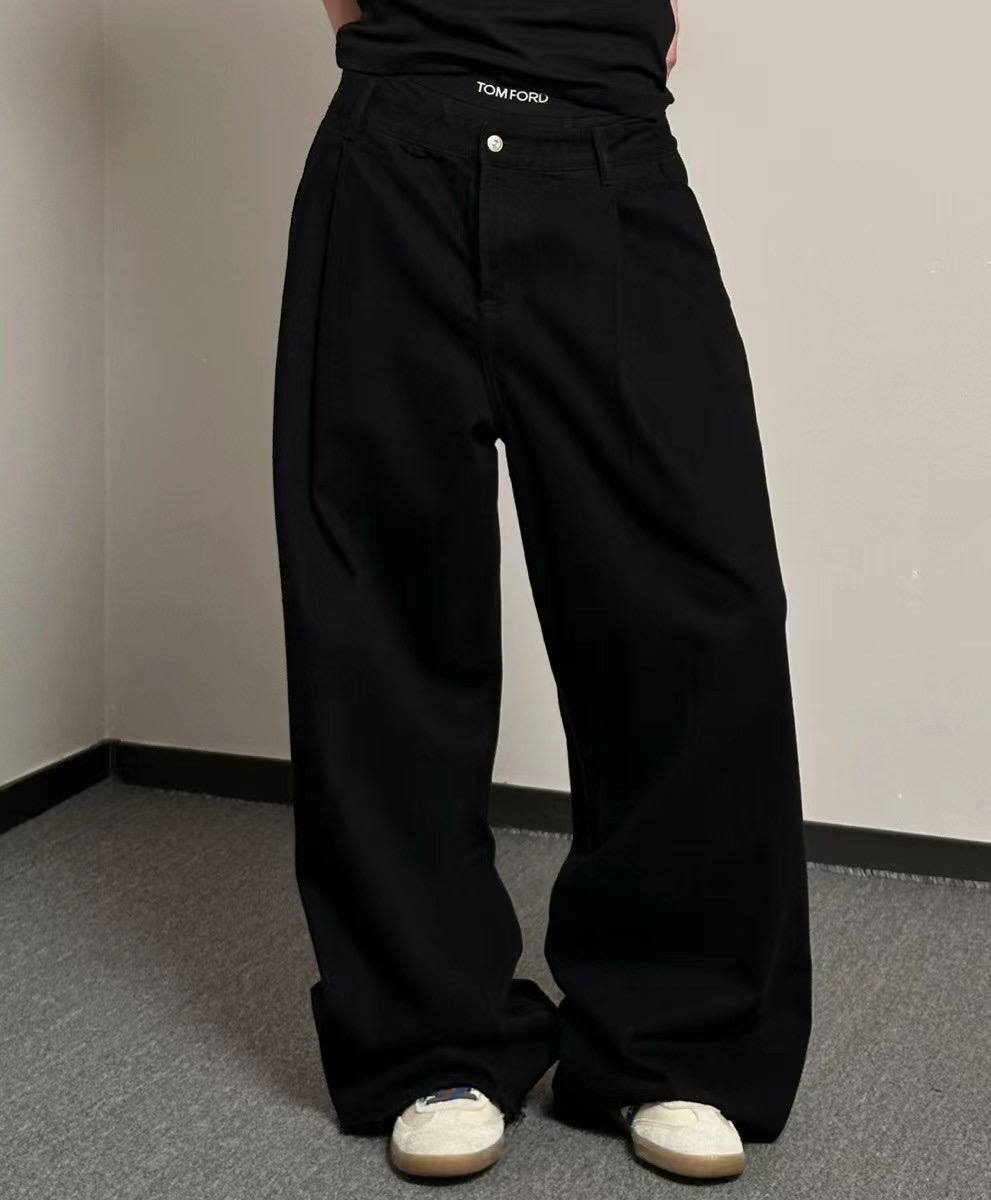 Code Studios Brooklyn Wide-leg Black Jeans