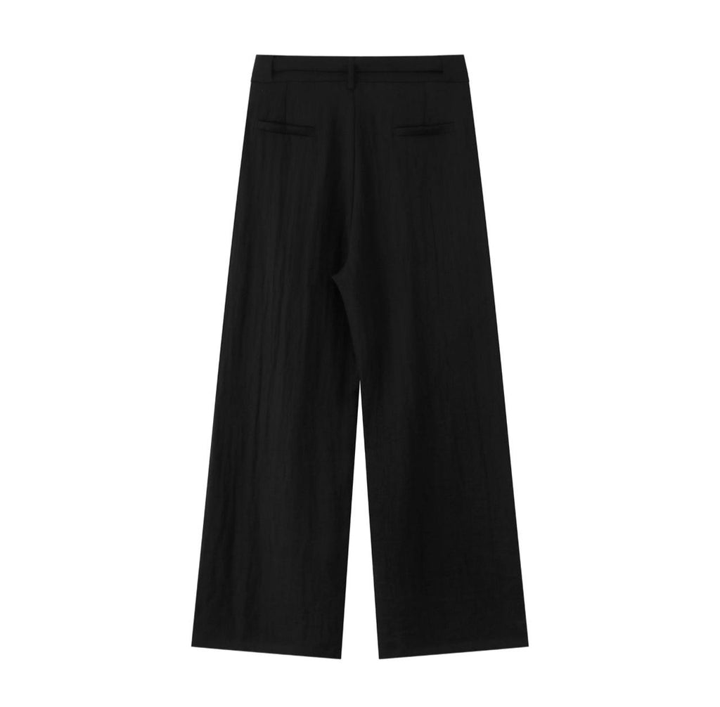 Code Studios Linen Drawstring wide-Leg pants