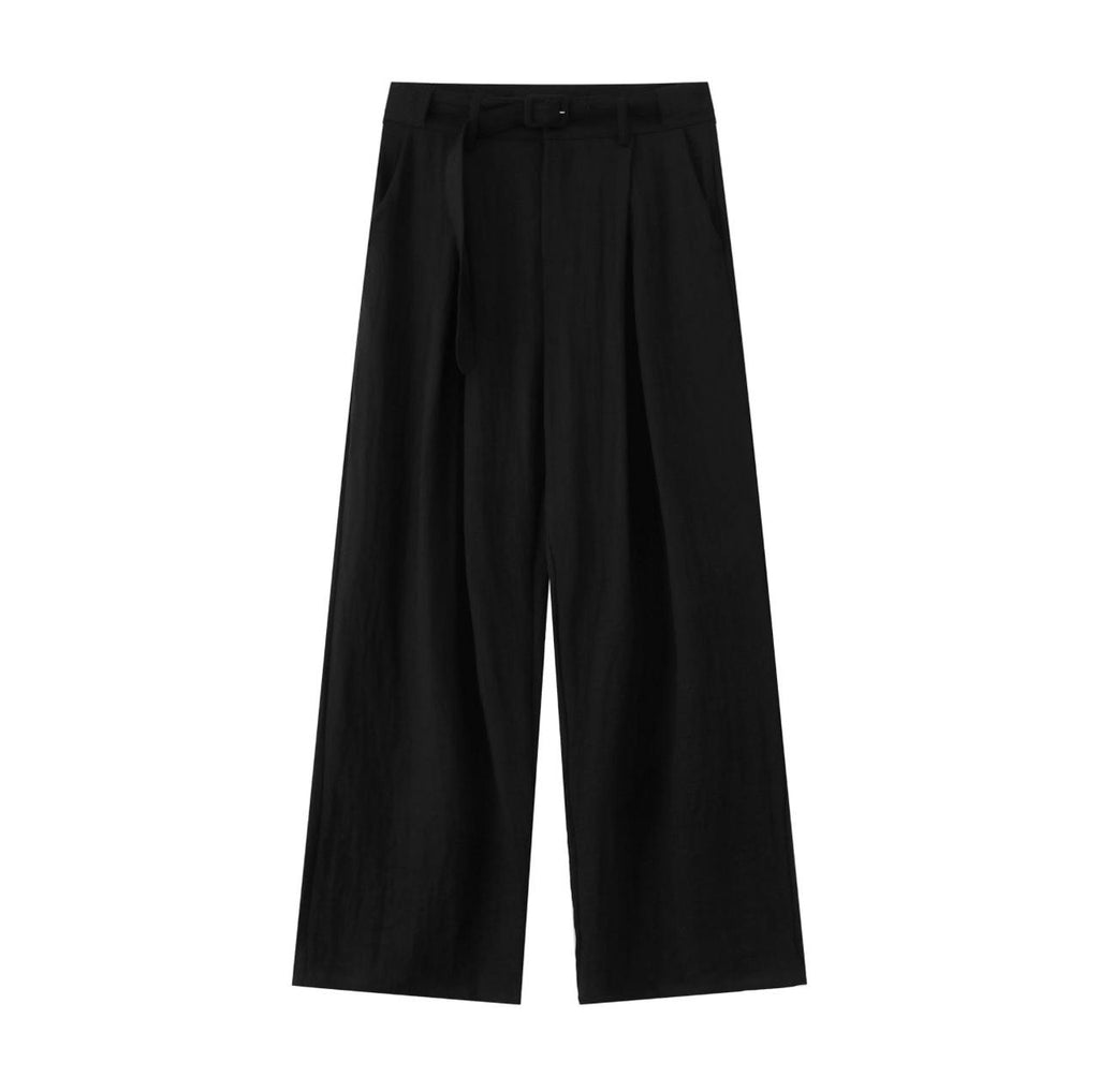 Code Studios Linen Drawstring wide-Leg pants