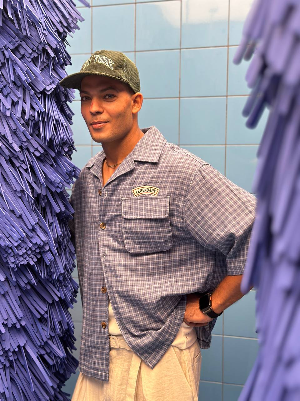 Code Studios Boxy fit Blue and Green Checked Shirt