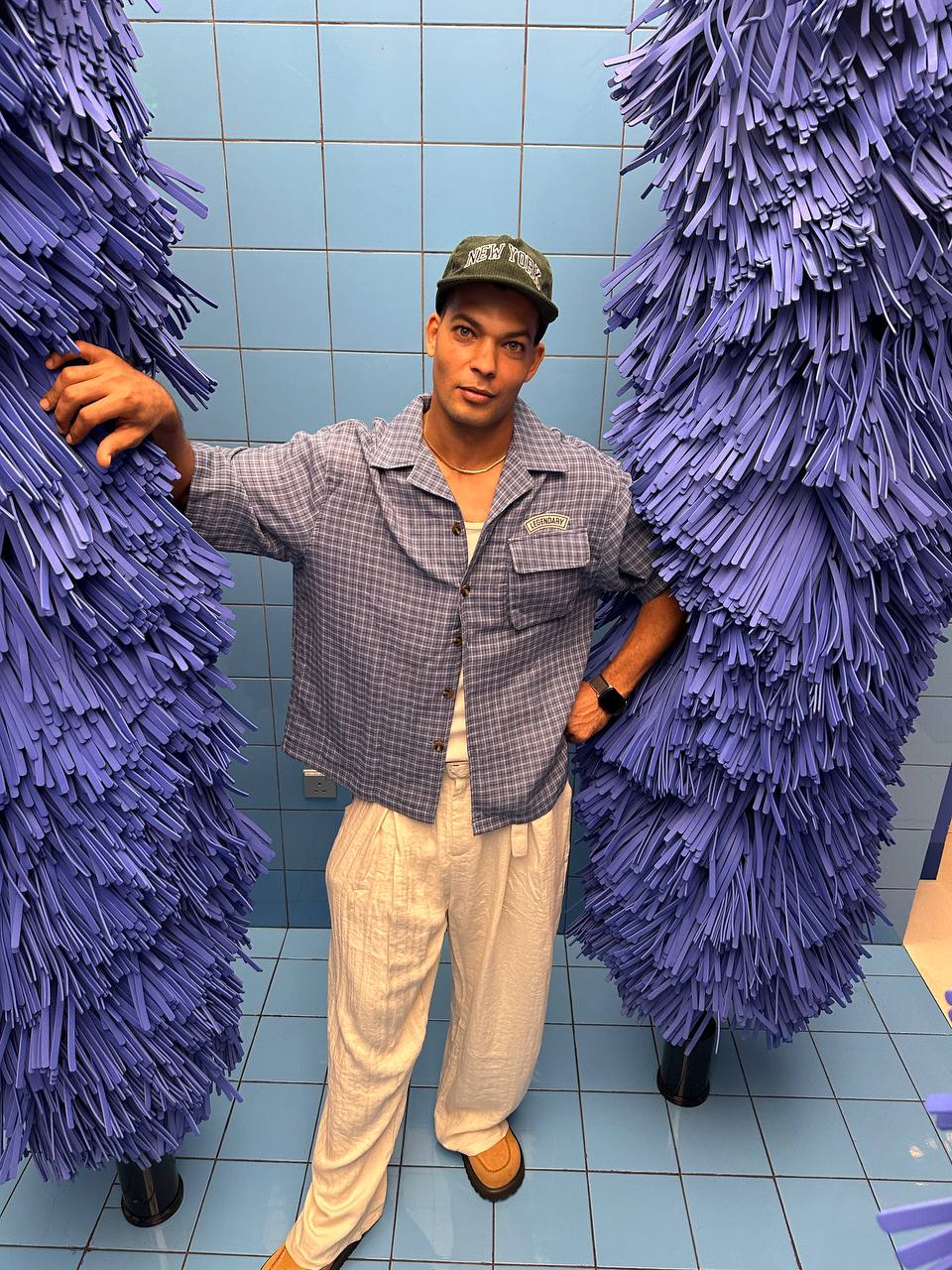 Code Studios Boxy fit Blue and Green Checked Shirt