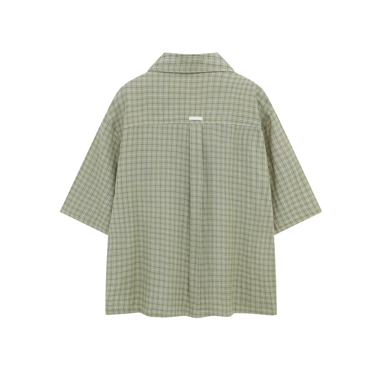 Code Studios Boxy fit Blue and Green Checked Shirt