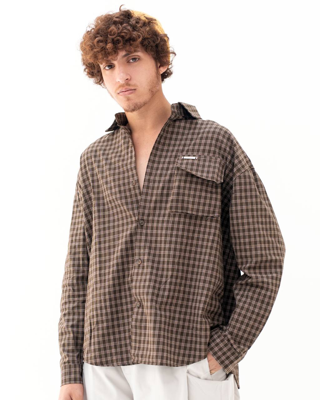 Code Studios Brown Retro shirt